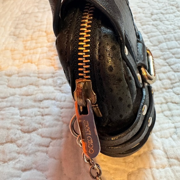 Jimmy Choo Black Mini Bag with Gold Accents - Picture 13 of 17